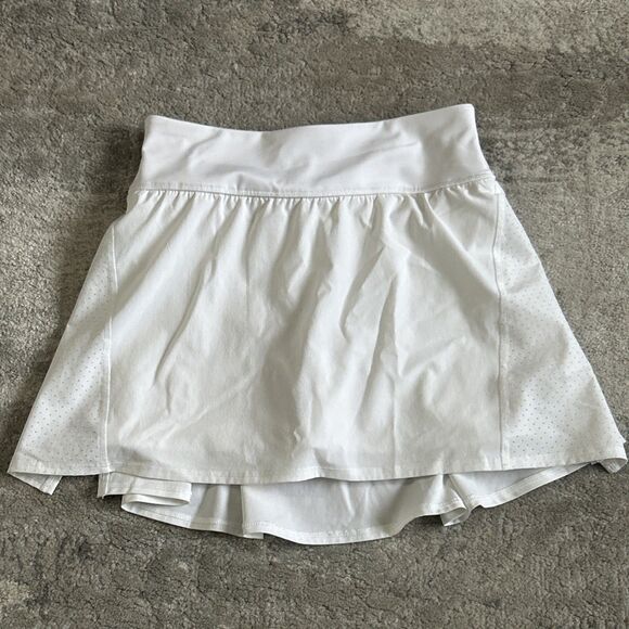 Spanx Skort Small Get Moving Double Layer Spring White Tennis Pickleball Pocket - Picture 1 of 8